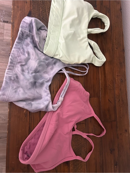 Athleta Other - Athleta Sports Bra Trio in Pink, Light Green, Camo